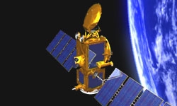 La satellite Jason-2 en orbite depuis le 20 juin 2008. Crédits : CNES.