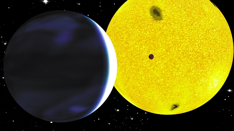 CoRoT-7b, the 1st Earth-like exoplanet discovered in 2008 by CoRoT. Credits: CNES/P. Prodhomme.