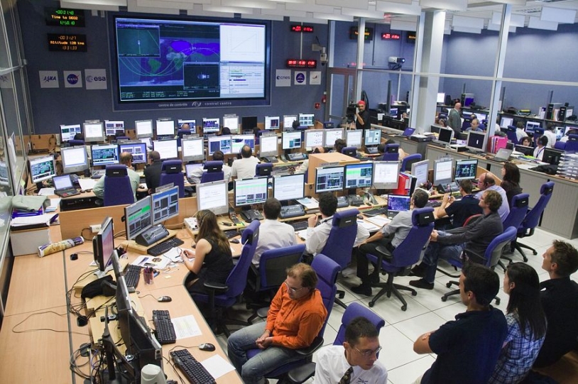 ATV-CC control centre at CNES, Toulouse. Credits: CNES/H. Piraud.