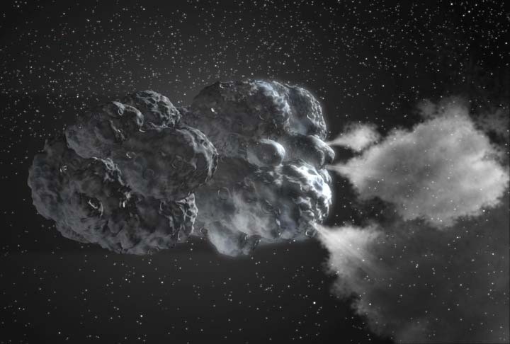 Les comètes cachent encore bien des secrets. Crédits : NASA/JPL-Caltech. 